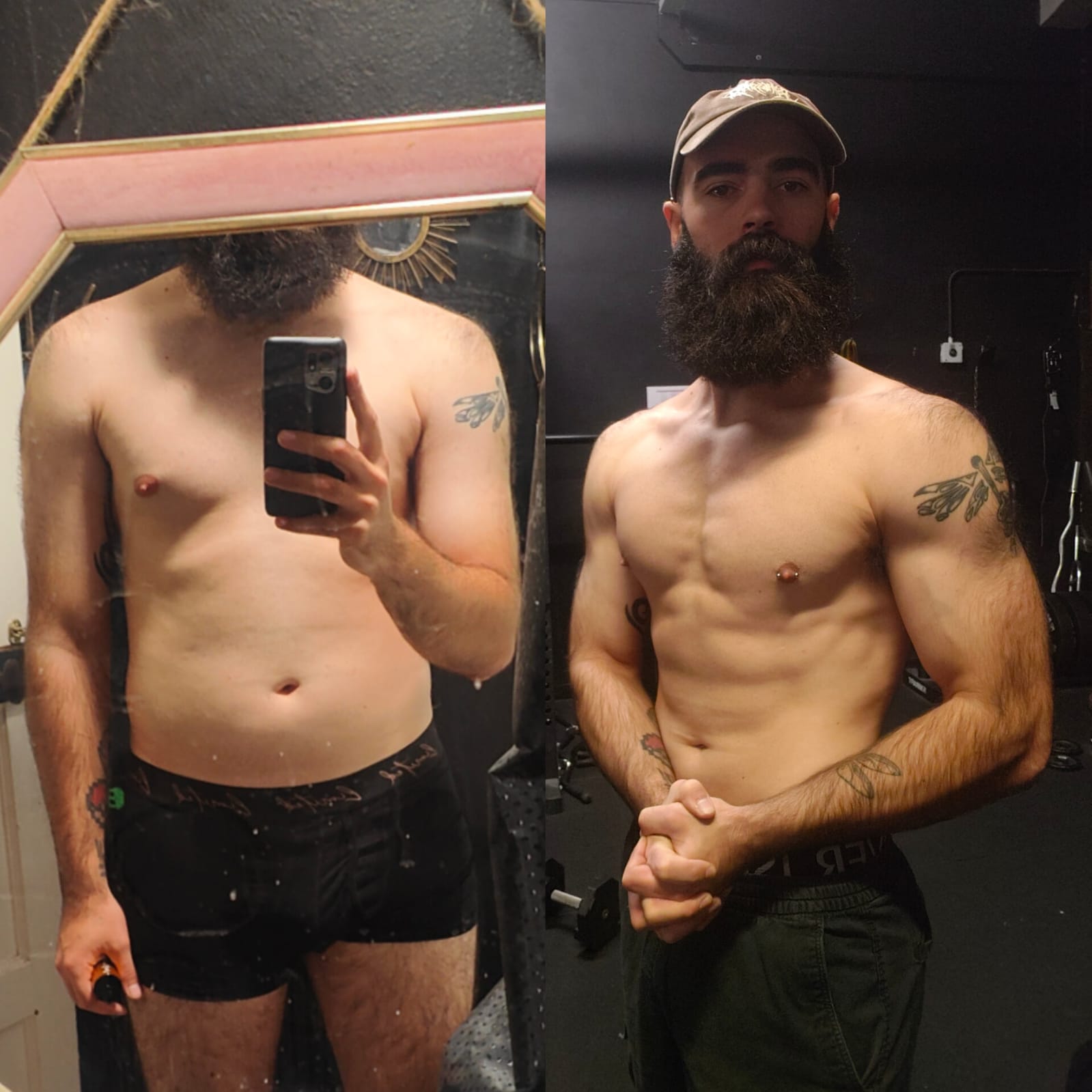 Jesse — before and after transformation